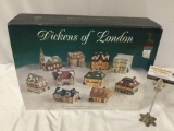 Dickens of London eliminated handpainted miniature house set in box by Santas best miniatures