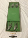 Box set of Pottery Barn - Parrot Skewers brochettes, approx 7 x 19 x 2 in.