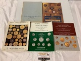 5 pc. lot of books on coin / stamps: ancient coins of the world, superior stamping coin Co. +