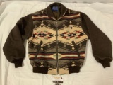 Pendleton high-grade western wear wool full zipper jacket, size Large, approx 23 x 29 in.