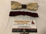 2 pc. lot of vintage clip-on bow ties. ORMOND NYC