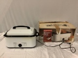 Hamilton Beach automatic roaster oven, tested and working, with original box.