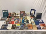 Huge lot of books; aircraft, sailing, Tom Clancy Ayn Rand, pilots airplane manual