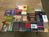 Large lot of books on the Holy Bible, Christianity and religion.