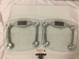 2 pc. lot if Taylor - digital scales , approx 13 x 12 in.