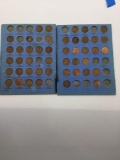 set of 46 mid-century US MINT cent coins mostly wheat pennys see pics