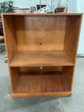 Large vintage custom built entertainment center/shelf cabinet, approx 36 x 24 x 47 in.