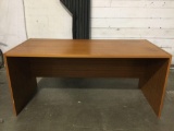 Modern wood desk / table approx 30 x 65 x 29 in.