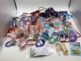 Huge selection of strings beads and jewelry accessory , agate , onyx, other stones and glass