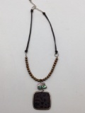 Another amazing creation w silpada trade mark . Beautiful necklace with sterling clasp and accents