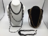 Nice selection of glass and stone beaded necklaces