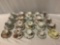 19 vintage fine china tea cup and saucer sets, see pics. England, Japan.