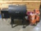 TRAEGER wood pellet grill / smoker w/ 3 bags of hardwood pellets, approx 38 x 36 x 15 in. INV 2218