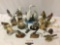 16 pc. lot of bird figurines in many styles; Lefton, Goebel - W. Germany, 1982 Pelican by John