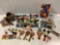 Huge mixed lot of vintage toys; yo-yo's, Slinky, paddle ball games, dice, marble collection, see