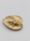 Vintage Cellino 14k gold leaf brooch and frog w/ Ruby eyes 5.1 grams