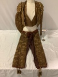 Antique late 1800s RARE Spanish Colonial MATADOR / TOREADOR Bull Fighting outfit. beaded jacket,