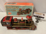 Vintage DAIMARU Smoking Pop Loco battery operated tin toy train w/ box, made in Japan