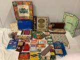 Lg. lot of vintage board games / card games / Bingo sets: Chinese Checkers, Big Business, Yahtzee,