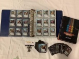 Gigantic lot of approx 1000 STAR TREK UNIVERSE collectible gaming cards in binder w/ users manual