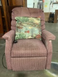 Electric lift chair recliner by Emeritus, tested/working, upholstery shows minor wear