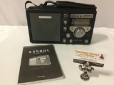 GRUNDIG model no. S350DL, AM/FM shortwave radio high sensitivity stereo world receiver, w/ manual,