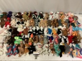 90+ lot of RARE/retired TY Beanie Babies plush stuffed animal toys w/ tags