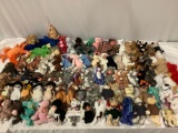 100+ RARE/retired TY Beanie Babies plush stuffed animal toys. Most w/ tags.
