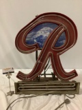 Vintage Rainer Beer neon bar sign, shows heavy wear, tested and not working, sold as is. See pics.