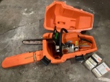 STIHL MS 210 chainsaw w/ case, chains, tested/working, approx 34 x 12 x 15 in.