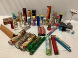 Large collection of vintage kaleidoscope viewing toys: kaleidoscopic viewers, Steven, custom, wooden