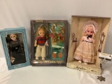3 pc. lot of vintage dolls in original boxes: Horsman - Betsy McCalls Beauty Box, Agatha by Uneeda,