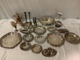 Nice lot of silver plate: Wallace, Leonard - tea set, Towle, Wolff, Sheridan, Gorham, Poole,