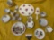 17 pc. lot of vintage fine china table setting w/ floral patterns