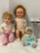 3 pc. lot of vintage sleepy eye baby dolls; Ideal, EEGEE Co., Approx 6 x 13 in. largest.