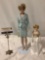 2 pc. lot of Princess Diana dolls, Franklin Mint (missing 1 shoe), approx 16 x 4 in.