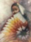 Hand signed and numbered portrait art print of a Native American girl by Craig, 23/200