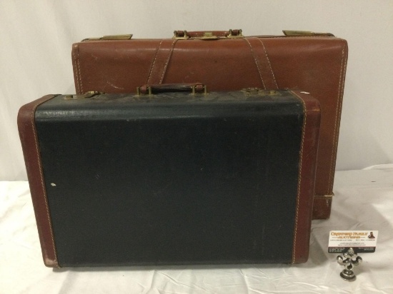 2 pc. lot if vintage luggage / suitcases: Towncraft