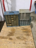 Lot of three shop organizers for nuts, bolts, screws, etc.