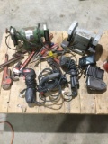 Collection of assorted tools and garmins, Magellan road mates etc.