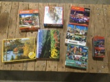 Collection of 8 jig saw puzzles