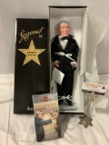 Effanbee GEAORGE BURNS Legend Series 16 inch doll w/ box, tag, vhs movie tape.