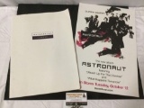 2 pc. lot rare DURAN DURAN - London tour book program, Astronaut record store poster rock music