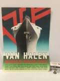 RARE Van Halen World Tour 2015 tour stop rock show poster w/ VH ship logo, approx 18 x 24 in.