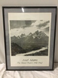 Framed Ansel Adams ? the Mural Project 1941 - 1942 black and white mountain photo print