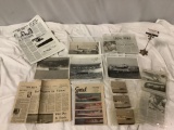 Vintage collection of Seattle Seafair photos/ coaster/ news paper clippings, hydro racing lot.
