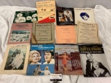 Collection of sheet music books / piano study booklets. The Carpenters, Bright New World and more.