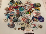 Lot of vintage Seattle Seafair bot racing button, pins, badges.