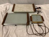 3 pc. lot of vintage electric door warming trays; Signature, Thermo Tray, Salton Hotray, approx 17 x