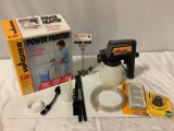 Wagner 220 Power Painter w/ box and unused accessories, approx 10 x 6 x 11 in. Sold as is.